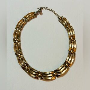 Trifari Gold-Tone Statement Necklace